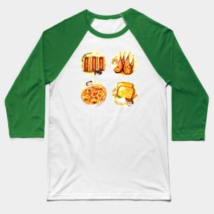 Final Fantasy XV The Boys' Favorite Foods Baseball T-Shirt